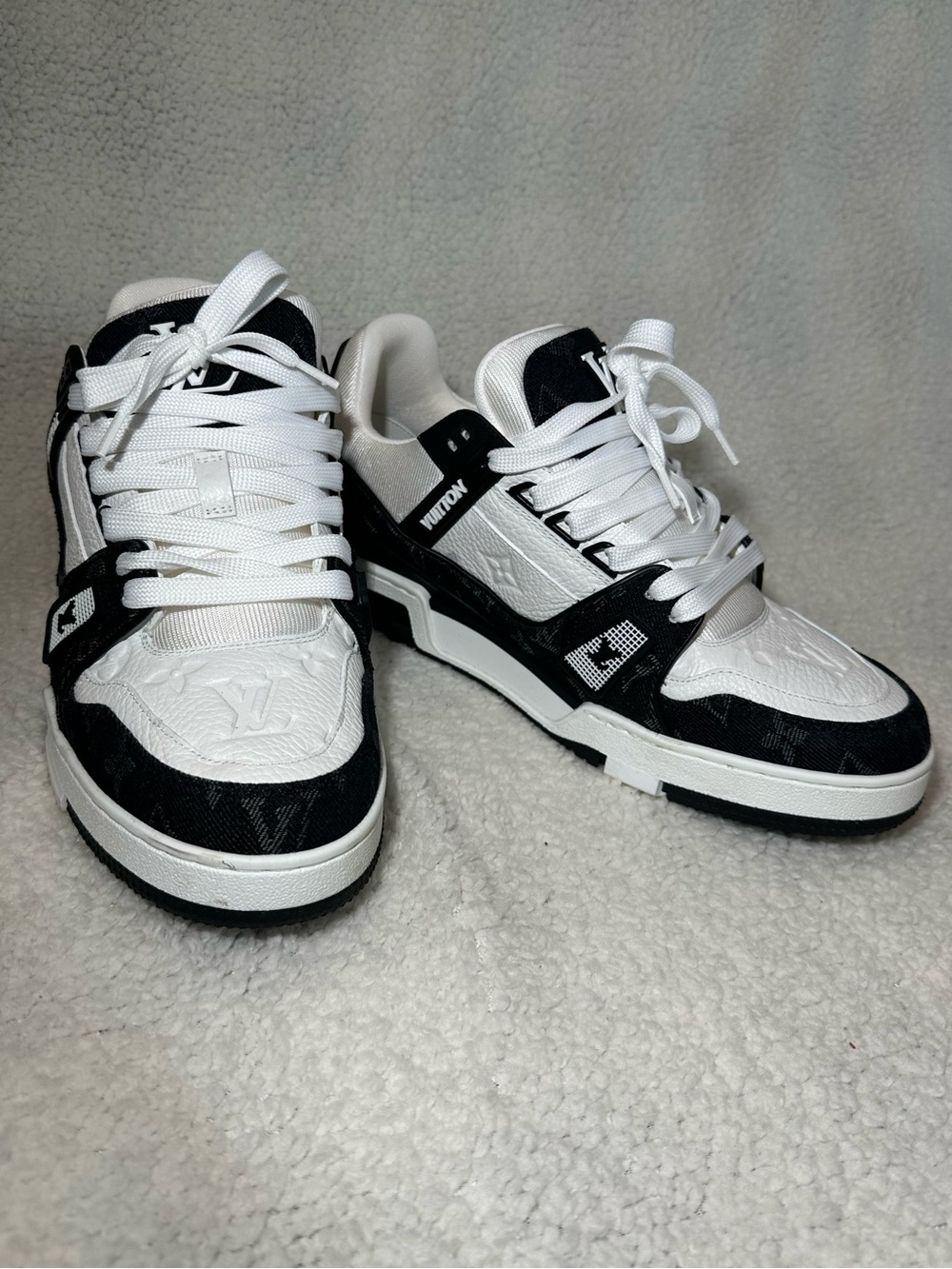 Louis Vuitton LV Trainer Sneaker Black & White